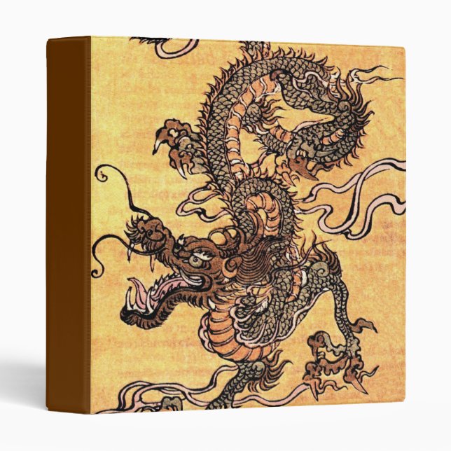 Vintage Dragon Tapestry Avery Binder (Front/Spine)