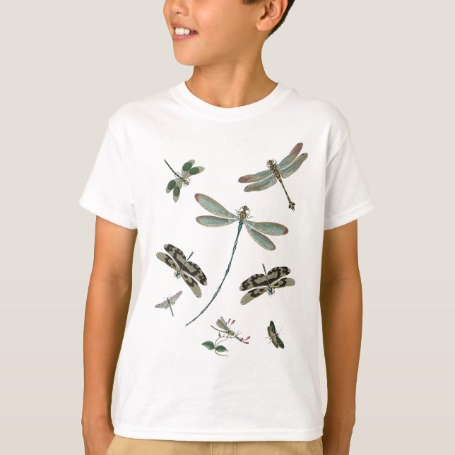 Vintage Dragonflies T-Shirt (Front)