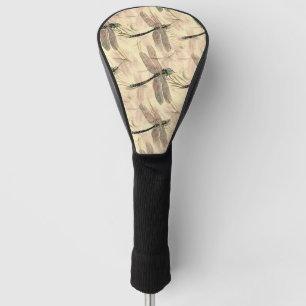 Vintage Dragonfly Print  Golf Head Cover