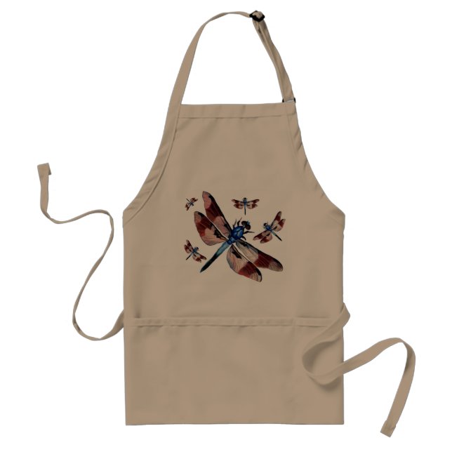 Vintage Dragonfly Swarm Standard Apron (Front)