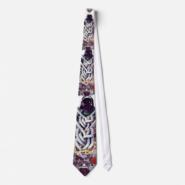 Vintage Dragster Art Tie (Front)
