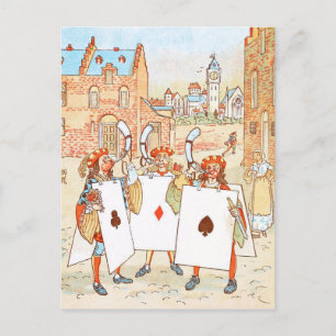 Vintage Drawing: Ace Knights Postcard