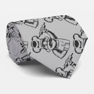 Vintage Drawing Chef Baker Cook Tie