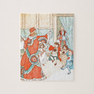 Vintage DRawing: Children of the King Jigsaw Puzzle