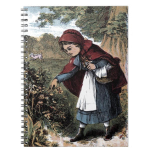 Vintage Drawing: Little Red Ridinghood Notebook