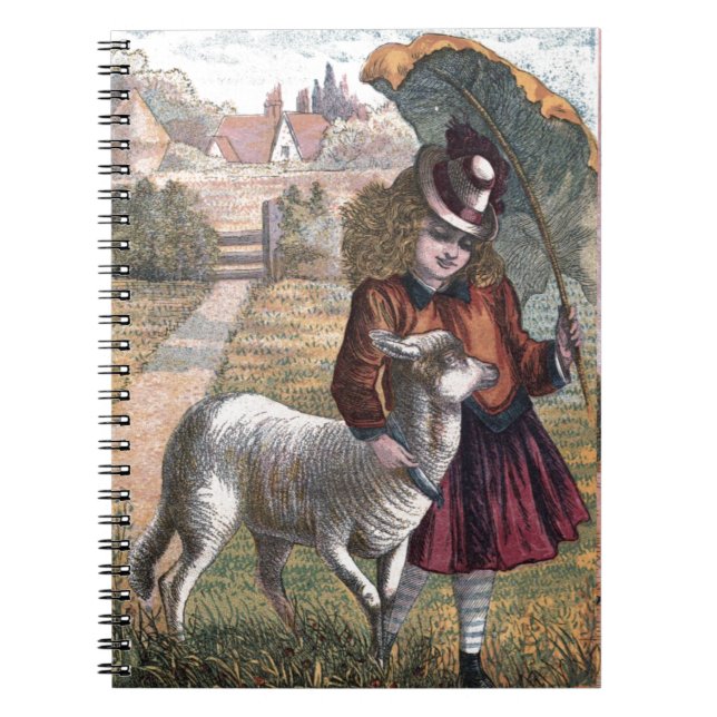 Vintage Drawing: Marry's Little Lamb Notebook (Front)