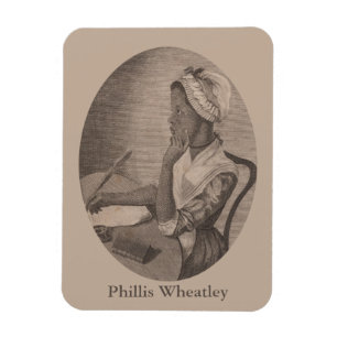 Vintage Drawing of Poet Phillis Wheatley Magnet