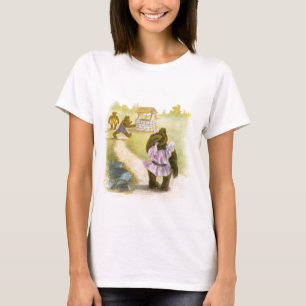 Vintage Drawing: Teddy Bears and a Well T-Shirt