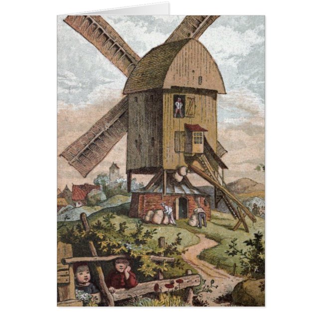 Vintage Drawing: The Old Mill (Front)