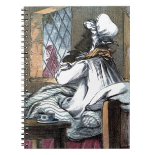 Vintage Drawing: The Wolf in Grandma's Clothes Notebook