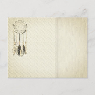Vintage Dream Catcher Texture Faire-part de mariag