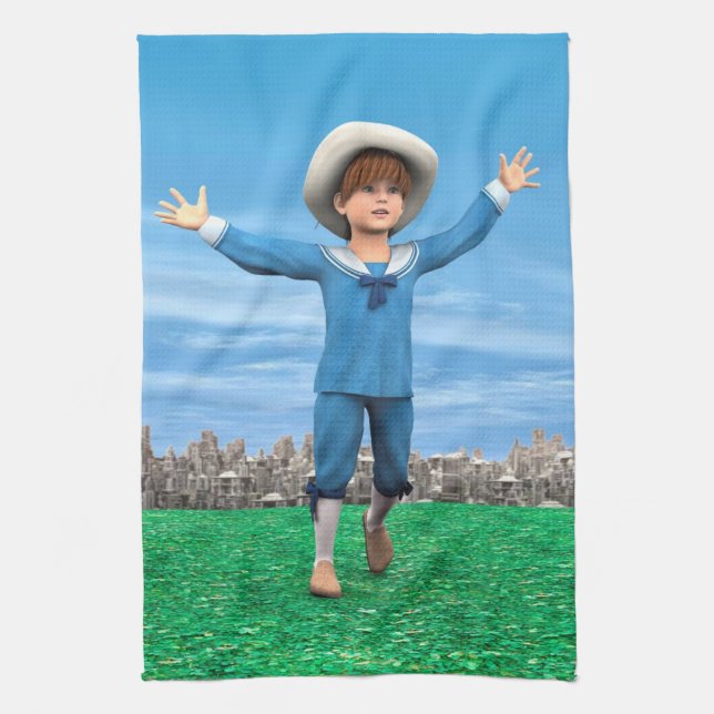 Vintage Dreams Kitchen Towel (Vertical)