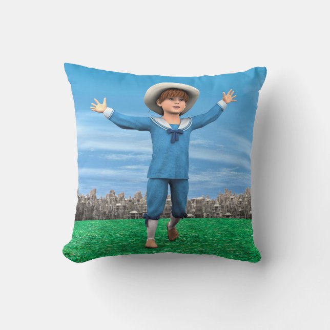 Vintage Dreams Throw Pillow (Front)