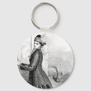 Vintage Dress Keychain
