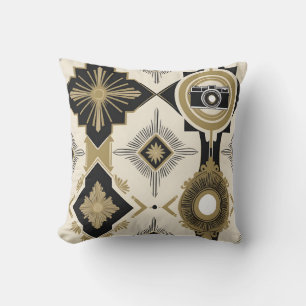 vintage dress patterns 1950s throw pillow