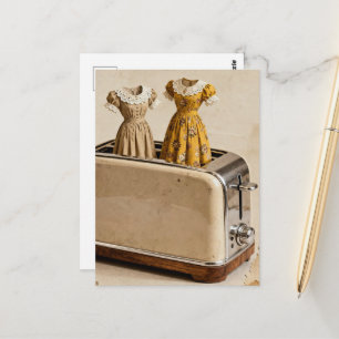 Vintage Dresses in a Toaster Fast Fashions Postcard