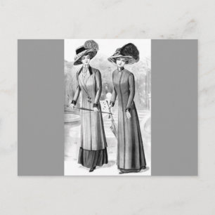 Vintage Dresses Postcard