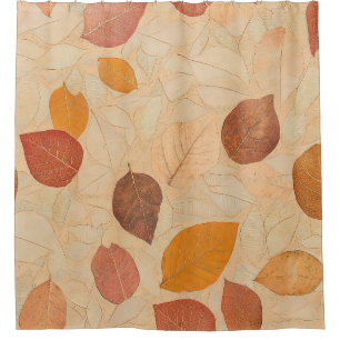 Vintage Dried Fall Leaves Gold Orange Red Brown