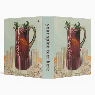 Vintage Drinks and Beverages, Pitcher of Sangria Binder