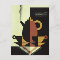 Vintage Drinks Beverages Coffee Pot with Cups