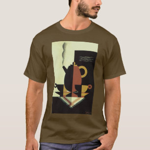 Vintage Drinks Beverages Coffee Pot with Cups T-Shirt
