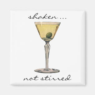 Vintage Drinks Beverages, Martini Olive Cocktail Magnet