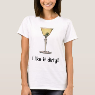 Vintage Drinks Beverages, Martini Olive Cocktail T-Shirt