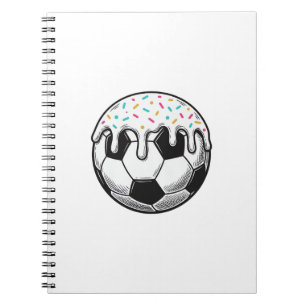Vintage Dripping Icing Soccer Ball Shirt (2)_1 Notebook
