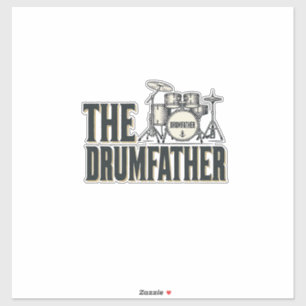 Vintage Drumfather Drummer Quote Vector Design_1