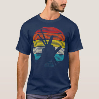 Vintage Drummer Drum Sticks Rock  Roll Hand Horns  T-Shirt