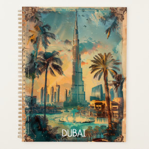 Vintage Dubaï Émirats arabes unis Burj Khalifa