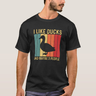 Vintage Duck Design For Duck Men Women Mallard Dra T-Shirt