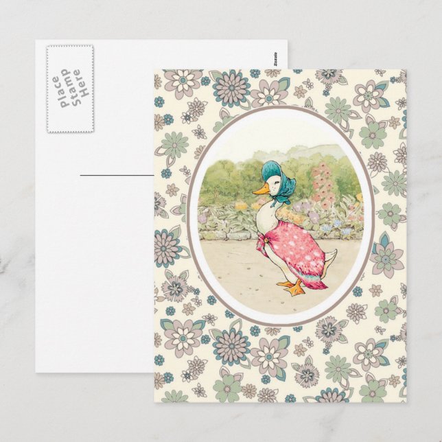 Vintage Duck Easter  Holiday Postcard (Front/Back)