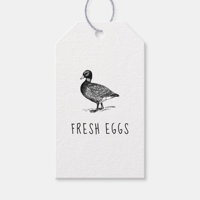 Vintage Duck Egg Carton Tag (Front)