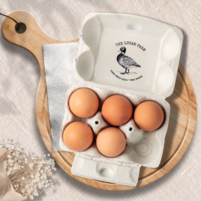 Vintage Duck Farmhouse Egg Carton Stamp (Creator Uploaded)