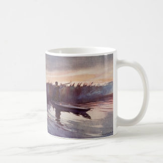 Vintage Duck Hunting Lake Sportsman Gun Coffee Mug