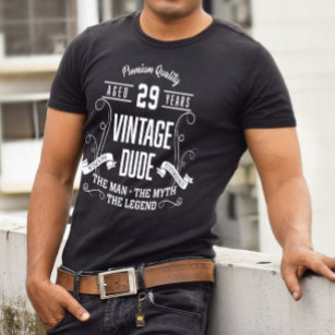 Vintage Dude Custom Age T-Shirt