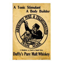Vintage Duffys Malt Whiskey Sign