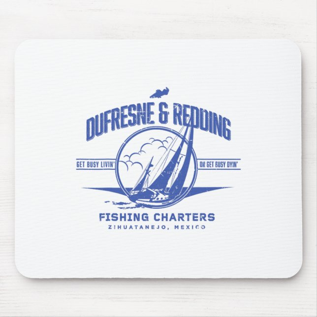 Vintage Dufresne And Redding Fishing Charters  Mouse Pad (Front)
