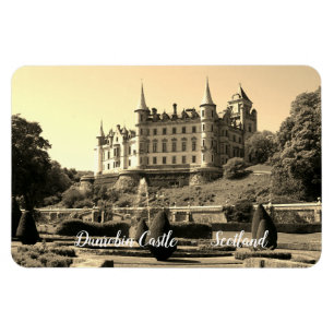 Vintage Dunrobin Castle Scotland Magnet