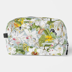 Vintage Dusty Blue Mariposa Monogrammed Dopp Kit