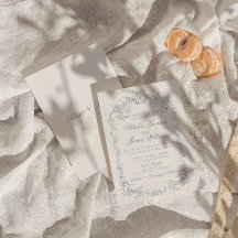Vintage Dusty Blue Old Money Fancy Wedding