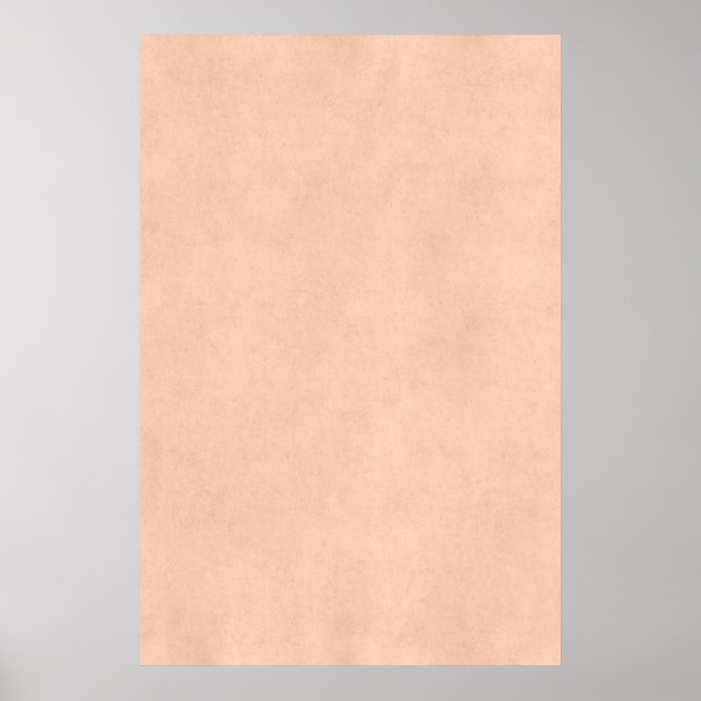 Vintage Dusty Peach Parchment Template Blank Poster (Front)