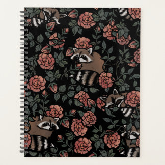Vintage Dusty Rose Raccoons Planner