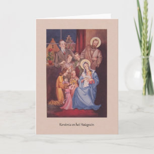 Vintage Dutch Christmas Greeting Card