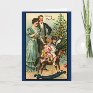 Vintage Dutch Christmas Vrolijk Kerstfeest Custom Card