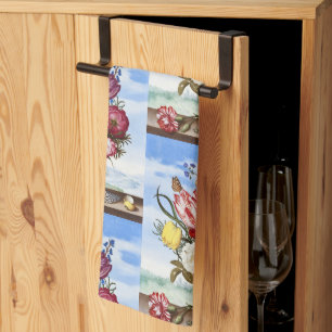 Vintage Dutch Golden Age Floral Still Life Kitchen Towel