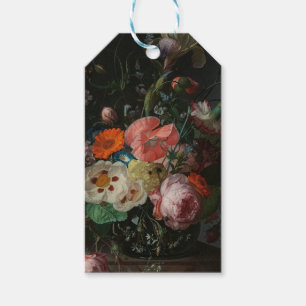Vintage Dutch Master Still Life Rachel Ruysch Gift Tags