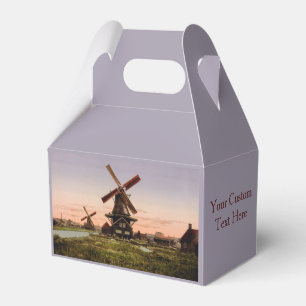 Vintage Dutch Windmills custom favour box