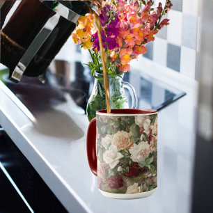 Vintage E. Hariel Rose Still Life Mug